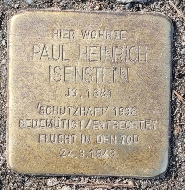 Paul Heinrich Isenstein Marker. Click for full size. Paul Heinrich Isenstein Marker image. Click for full size.