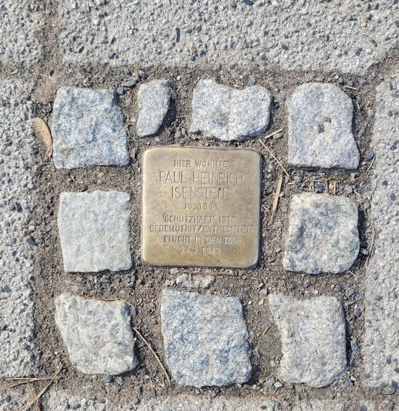 Paul Heinrich Isenstein Marker. Click for full size. Paul Heinrich Isenstein Marker image. Click for full size.