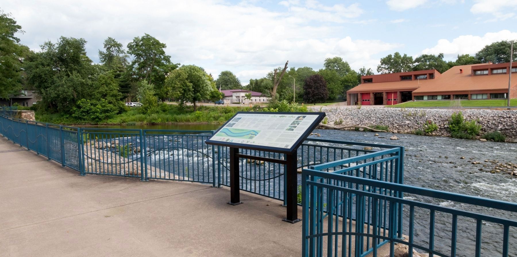 Elkhart River Dam Removal Marker. Click for full size. Elkhart River Dam Removal Marker image. Click for full size.
