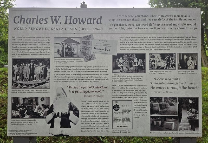 Charles W. Howard Marker. Click for full size. Charles W. Howard Marker image. Click for full size.