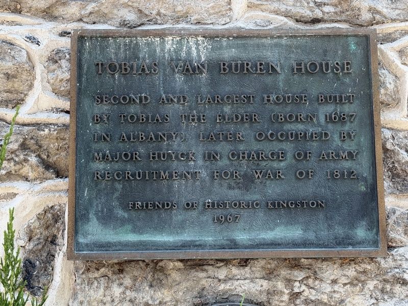 Tobias Van Buren House Marker. Click for full size. Tobias Van Buren House Marker image. Click for full size.