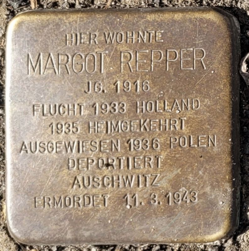 Margot Repper Marker. Click for full size. Margot Repper Marker image. Click for full size.