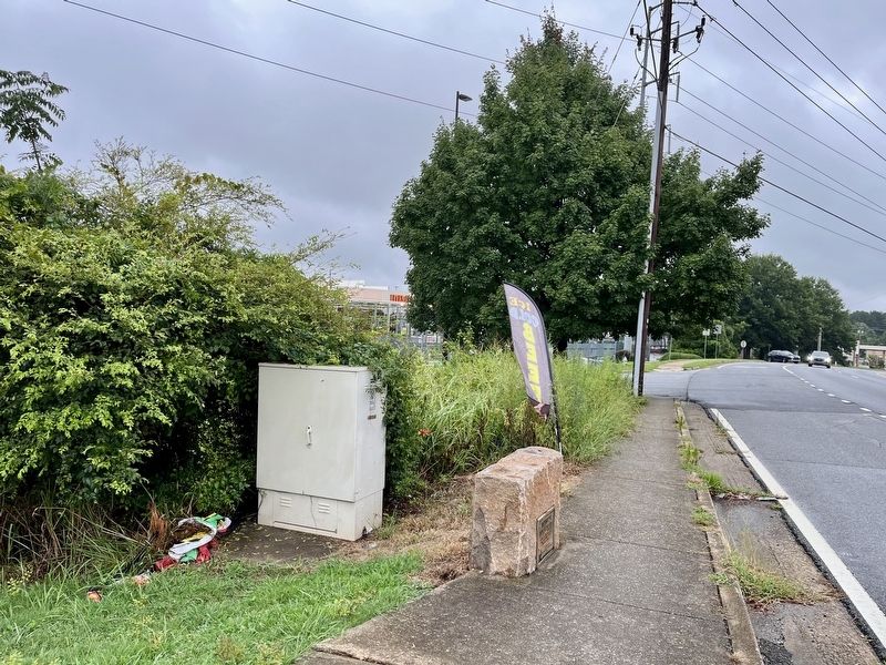 marker shown from the left side looking east into Norcross and Gwinnett County. Click for full size. marker shown from the left side looking east into Norcross and Gwinnett County image. Click for full size.