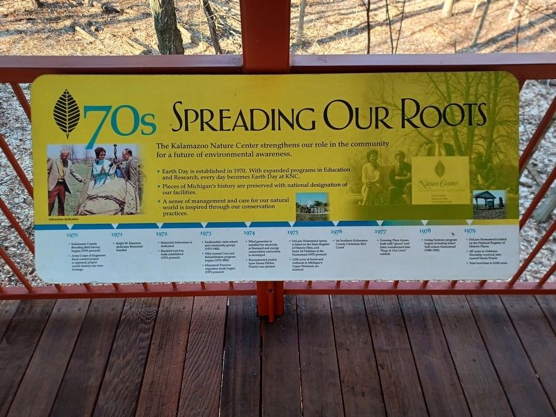 70s Spreading Our Roots Marker. Click for full size. 70s Spreading Our Roots Marker image. Click for full size.