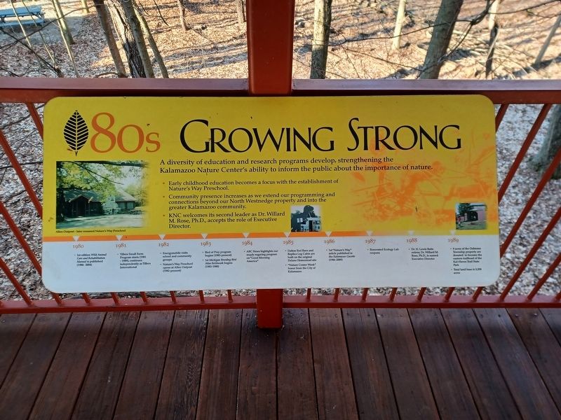 80s Growing Strong Marker. Click for full size. 80s Growing Strong Marker image. Click for full size.