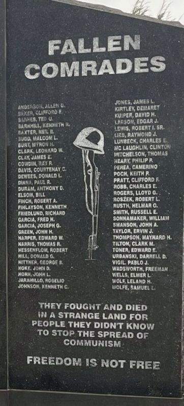 Wyoming Korean War Veterans Memorial. Click for full size. Wyoming Korean War Veterans Memorial image. Click for full size.