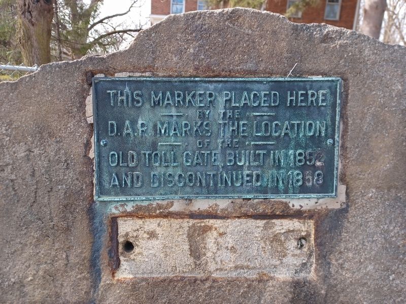 Location of the Old Toll Gate Marker. Click for full size. Location of the Old Toll Gate Marker image. Click for full size.