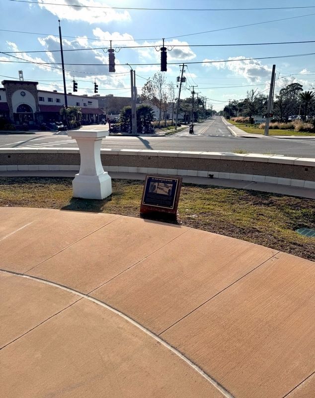 Dr. Mary McLeod Bethune Marker - wide view. Click for full size. Dr. Mary McLeod Bethune Marker - wide view image. Click for full size.