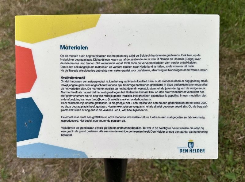 Materialen / Materials Marker. Click for full size. Materialen / Materials Marker image. Click for full size.