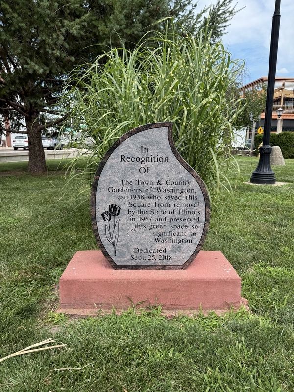 Town & Country Gardeners Recognition Marker Front image. Click for full size.