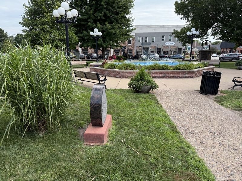 Town & Country Gardeners Recognition Marker Fountain View image. Click for full size.