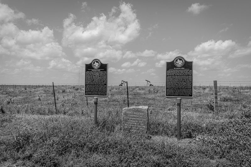 El Camino Real Marker & Stagger's Point Markers. Click for full size. El Camino Real Marker & Stagger's Point Markers image. Click for full size.