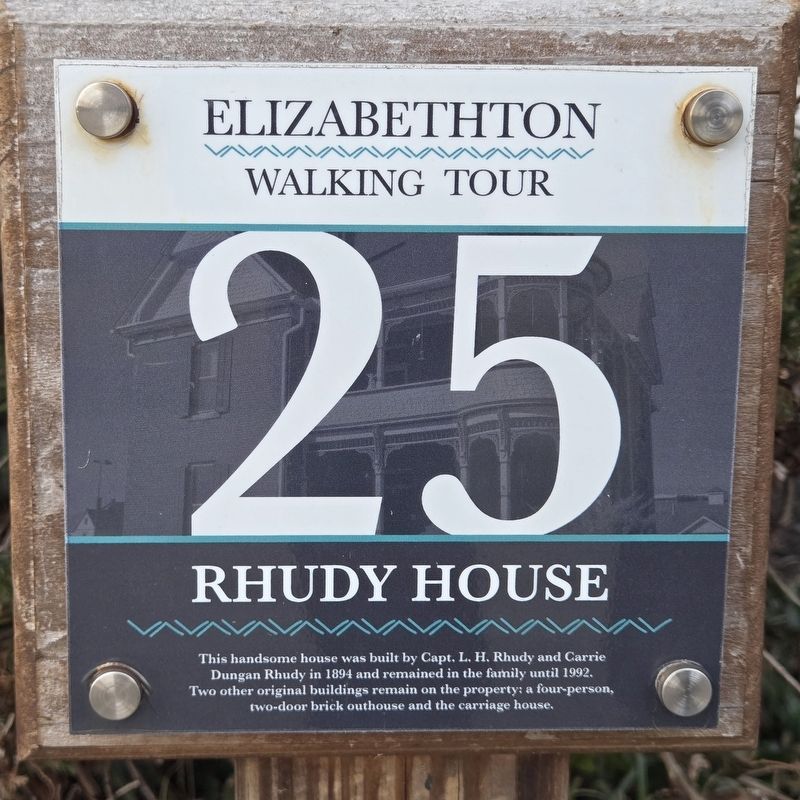 Rhudy House Marker. Click for full size. Rhudy House Marker image. Click for full size.