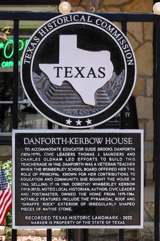 Danforth-Kerbow House Marker image. Click for full size.