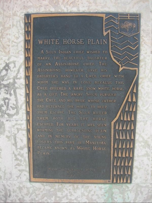 White Horse Plain Marker. Click for full size. White Horse Plain Marker image. Click for full size.