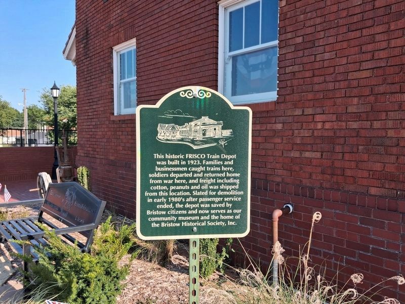 FRISCO Train Depot Marker. Click for full size. FRISCO Train Depot Marker image. Click for full size.