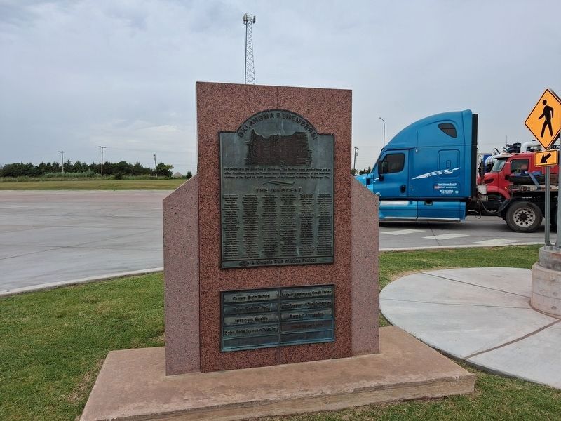 Murrah Federal Building Bombing Marker. Click for full size. Murrah Federal Building Bombing Marker image. Click for full size.