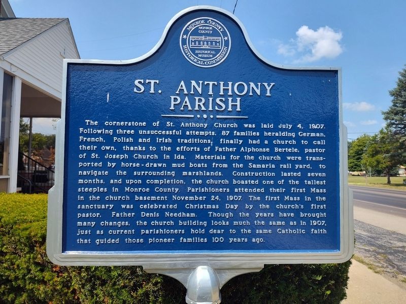 St. Anthony Parish Marker. Click for full size. St. Anthony Parish Marker image. Click for full size.