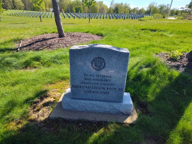 American Legion Post 30 Veterans Memorial Marker. Click for full size. American Legion Post 30 Veterans Memorial Marker image. Click for full size.