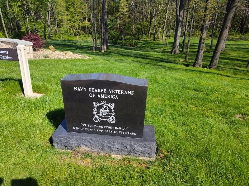 Navy Seabee Veterans Memorial Marker. Click for full size. Navy Seabee Veterans Memorial Marker image. Click for full size.