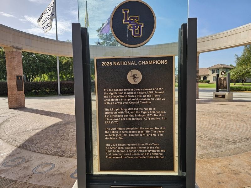 2025 National Champions Marker image. Click for full size.