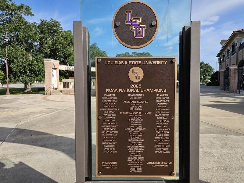 2025 National Champions Marker image. Click for full size.
