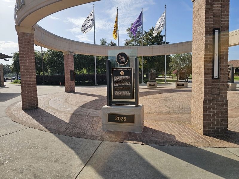 2025 National Champions Marker image. Click for full size.