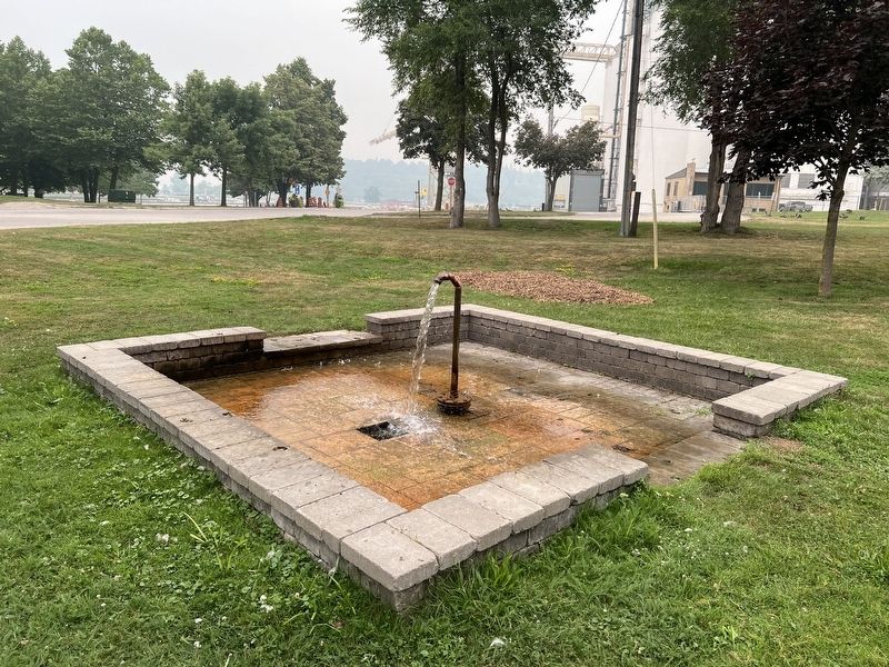 The remaining artesian well in 2026 image. Click for full size.