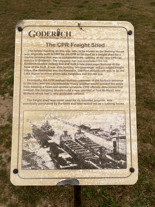 The CPR Freight Shed Marker image. Click for full size.