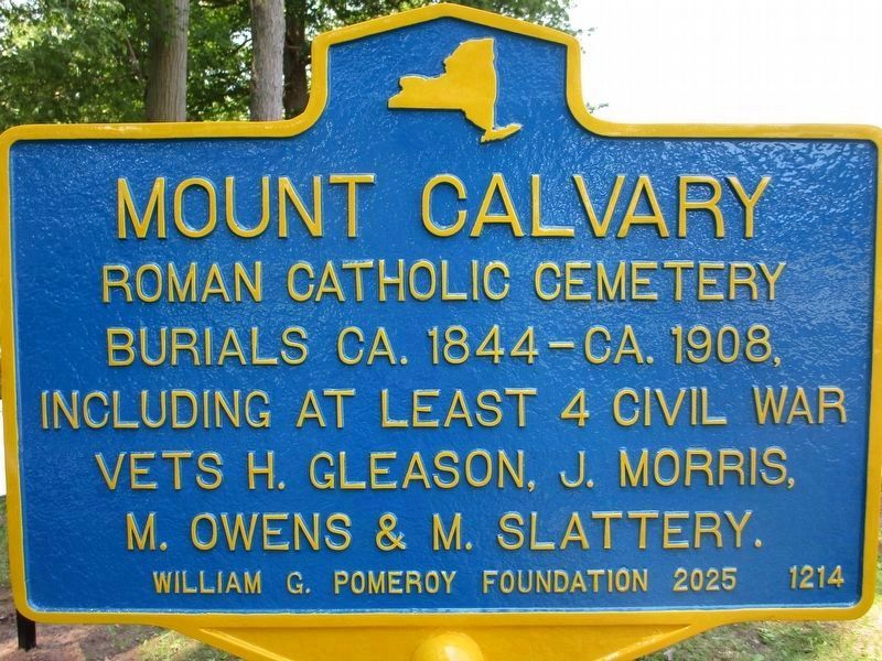 Mount Calvary Marker image. Click for full size.