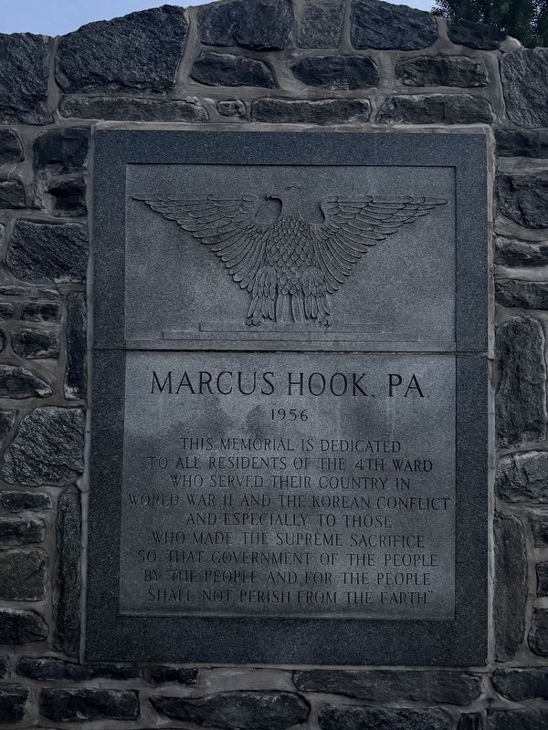 Marcus Hook, PA Memorial. Click for full size. Marcus Hook, PA Memorial image. Click for full size.