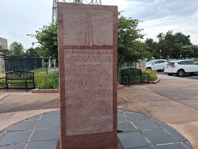 Oklahoma City Oil Field Marker. Click for full size. Oklahoma City Oil Field Marker image. Click for full size.