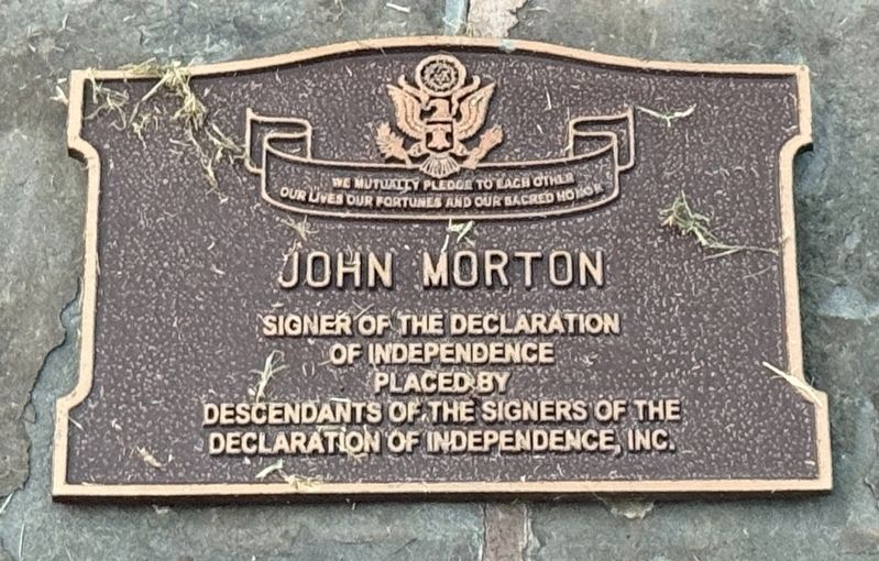 John Morton Marker. Click for full size. John Morton Marker image. Click for full size.