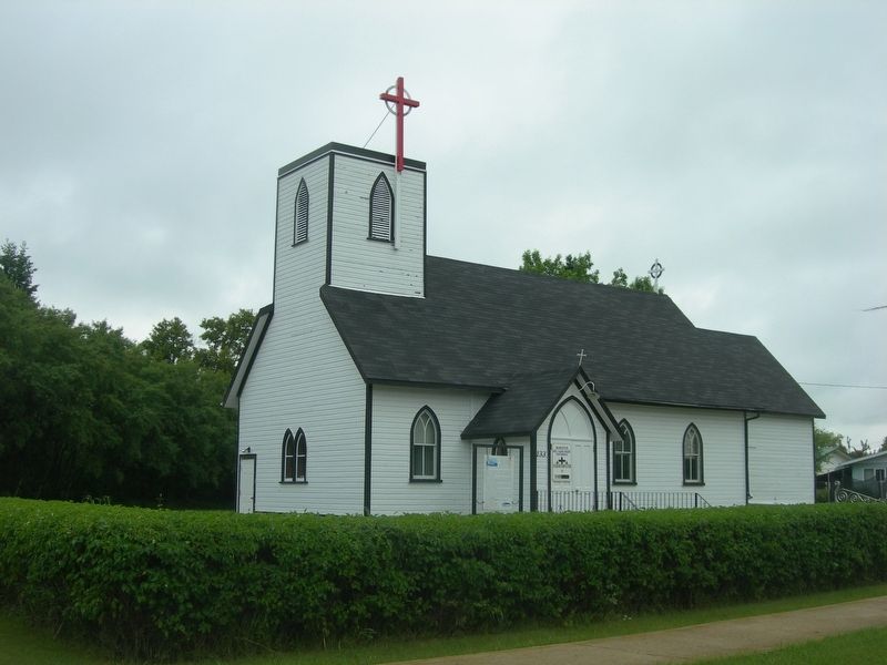 St Matthew's Anglican Church & Marker. Click for full size. St Matthew's Anglican Church & Marker image. Click for full size.