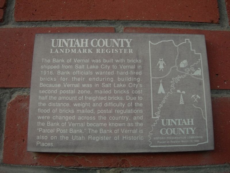 The Bank of Vernal Marker. Click for full size. The Bank of Vernal Marker image. Click for full size.