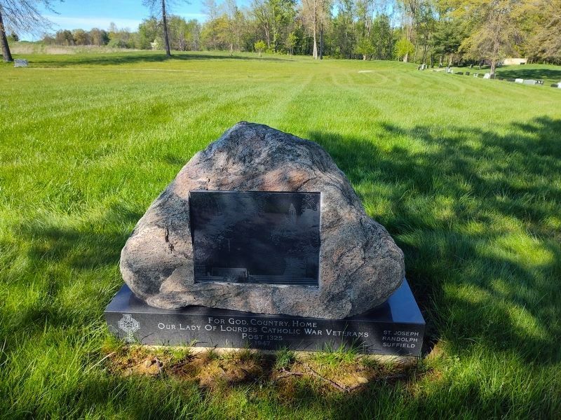 Catholic War Veterans Memorial. Click for full size. Catholic War Veterans Memorial image. Click for full size.