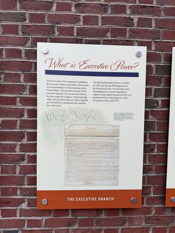 What is Executive Power? Marker image. Click for full size.