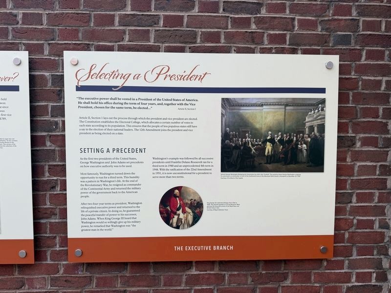 Selecting a President Marker image. Click for full size.