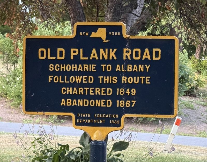 Old Plank Road Marker image. Click for full size.