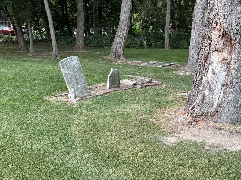 Methodism church lot with grave sites image. Click for full size.