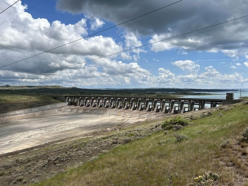 Nearby View of Fort Peck Spillway image. Click for full size.