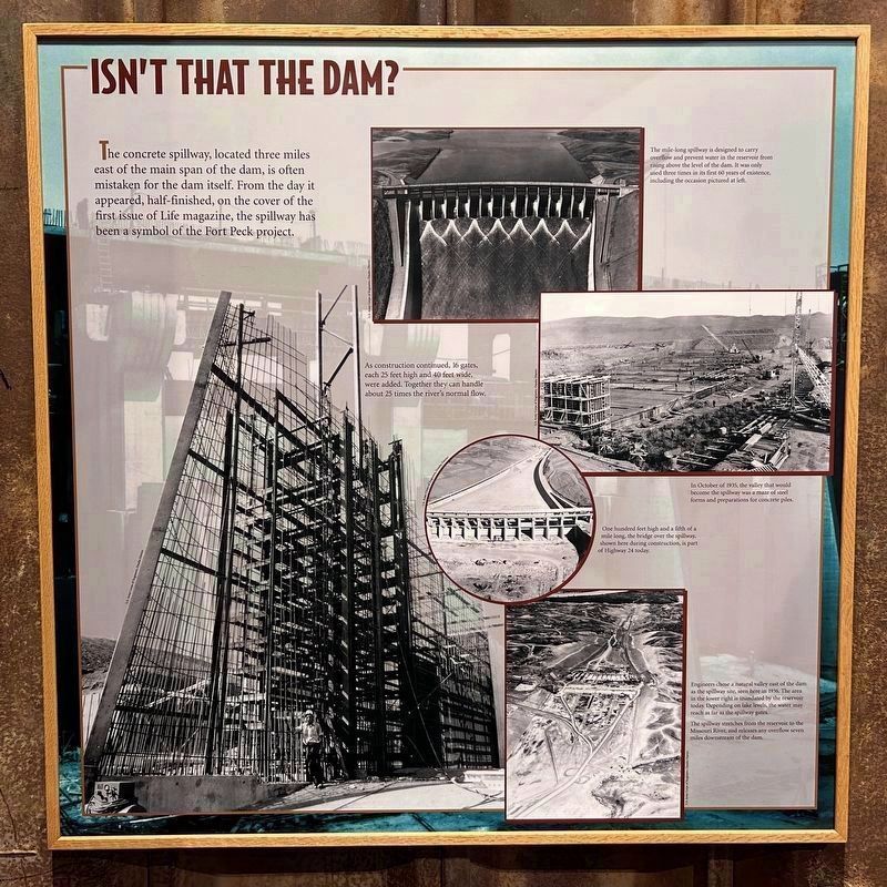 Information Panel at Fort Peck Interpretive Center image. Click for full size.