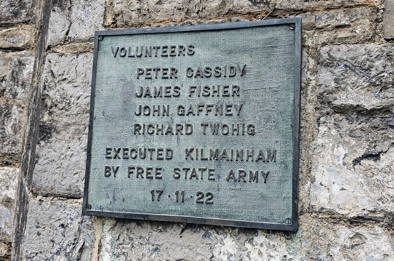 Irish Civil War Memorial Marker. Click for full size. Irish Civil War Memorial Marker image. Click for full size.