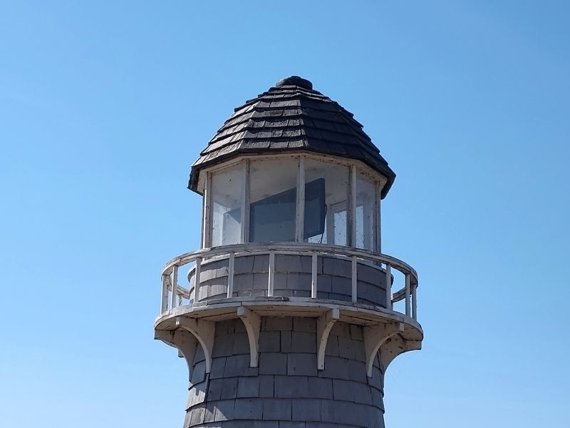 The Camp Patmos Lighthouse Marker. Click for full size. The Camp Patmos Lighthouse Marker image. Click for full size.