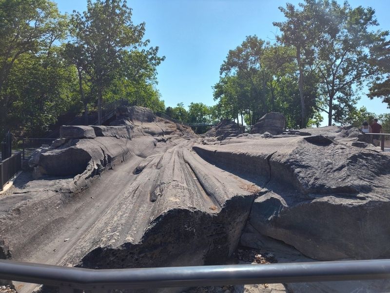 Glacial Grooves. Click for full size. Glacial Grooves image. Click for full size.