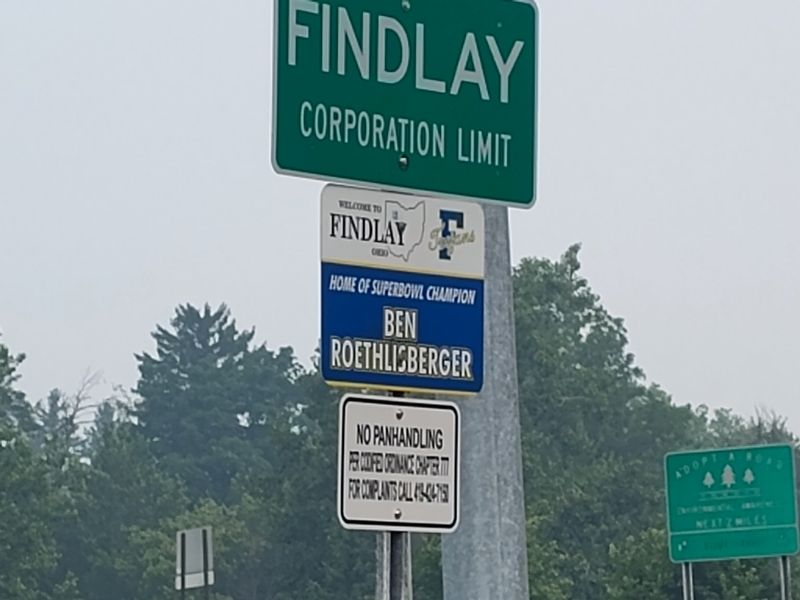 Welcome to Findlay, Ohio Marker. Click for full size. Welcome to Findlay, Ohio Marker image. Click for full size.