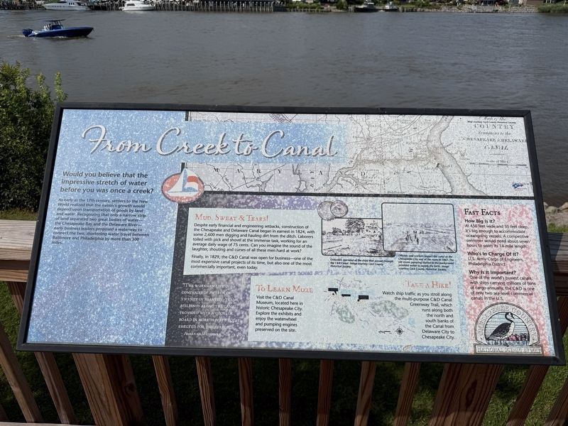 From Creek to Canal Marker image. Click for full size.