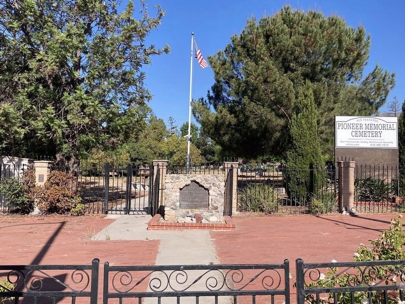 Pioneer Memorial Cemetery Marker image. Click for full size.