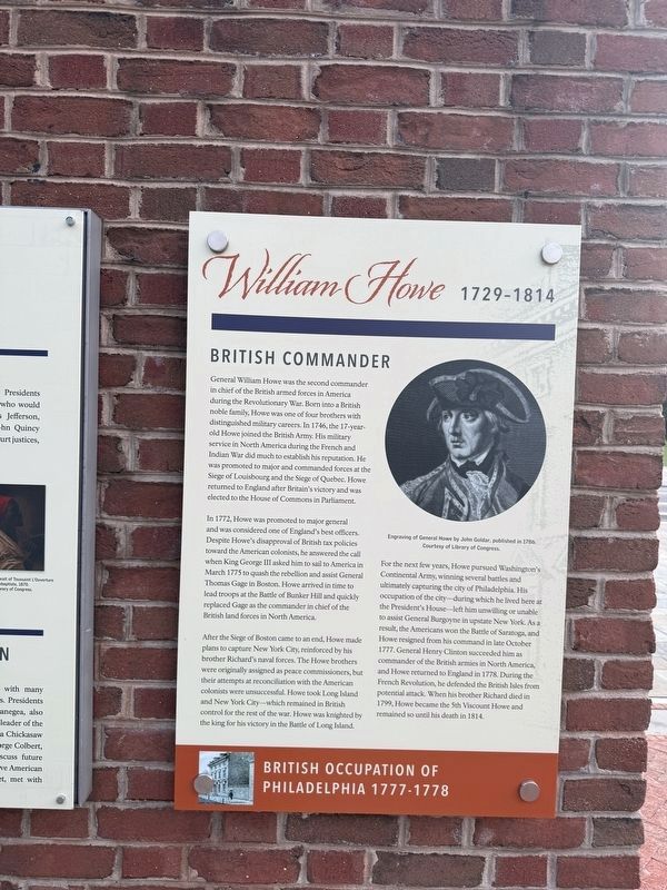 William Howe Marker image. Click for full size.