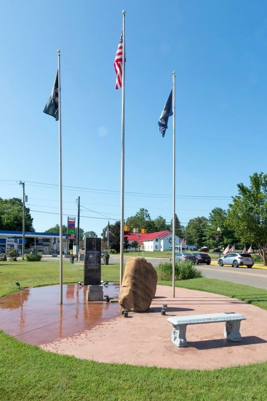 Coloma Vietnam War and World War II Monuments image. Click for full size.